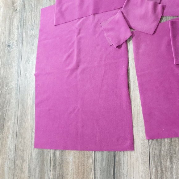 Purple Velour Fabric Scraps For Crafts Hobbies - Picture 3 of 7